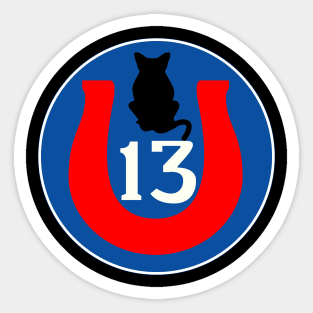 13th Infantry Divison - Black Cat wo Txt Sticker